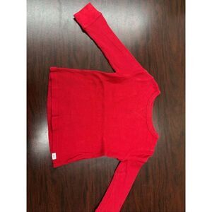 Gap Boys Red Waffle Weave Thermal Long Sleeve Tee Size 3T